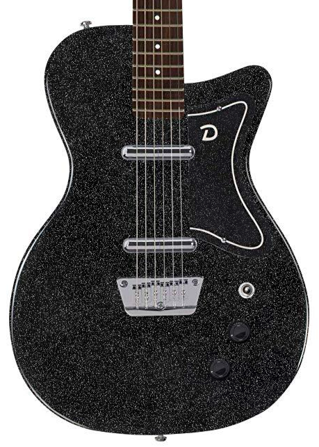 Danelectro baritone store black sparkle