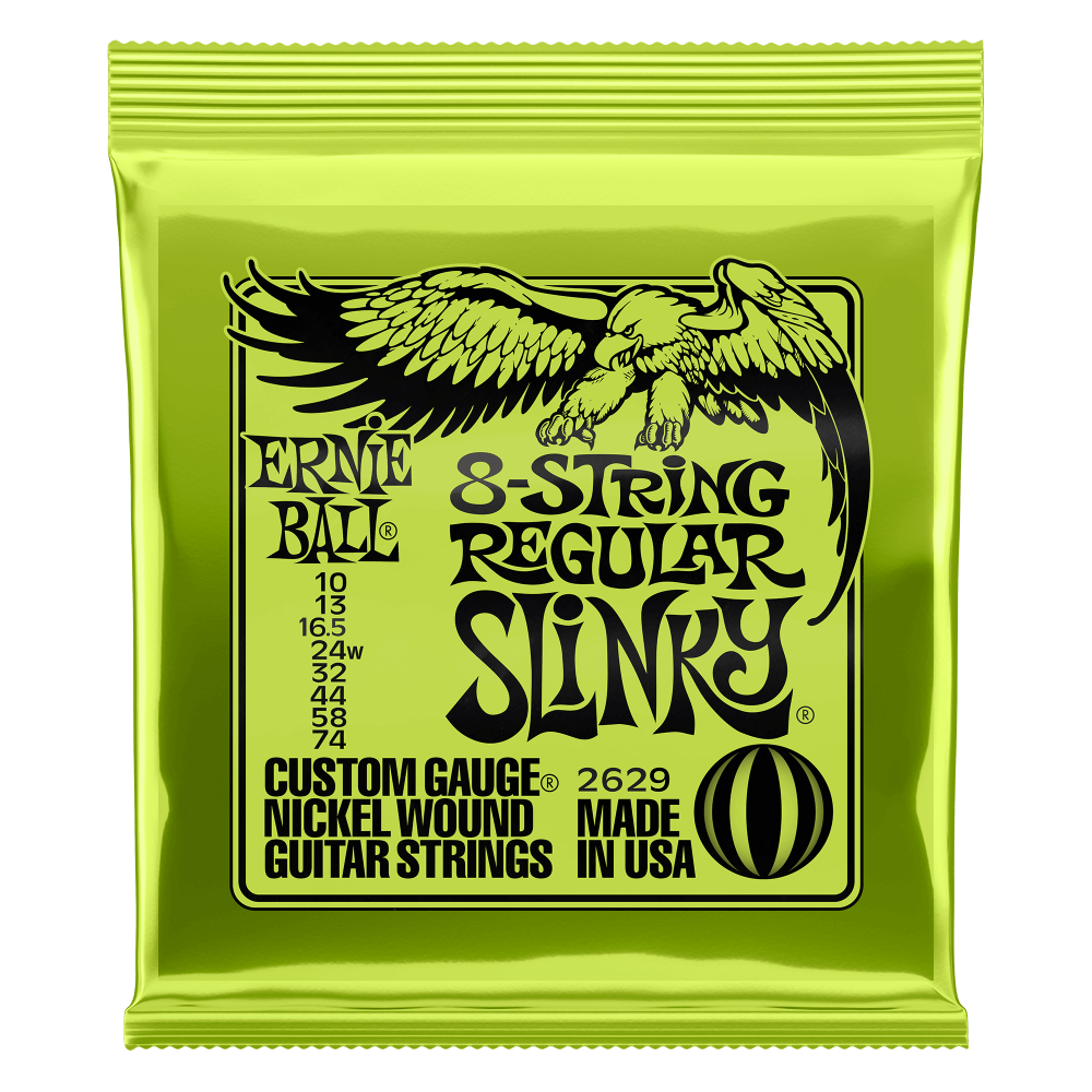 Ernie Ball Electric 8 String Regular Slinky Nickel Wound Strings