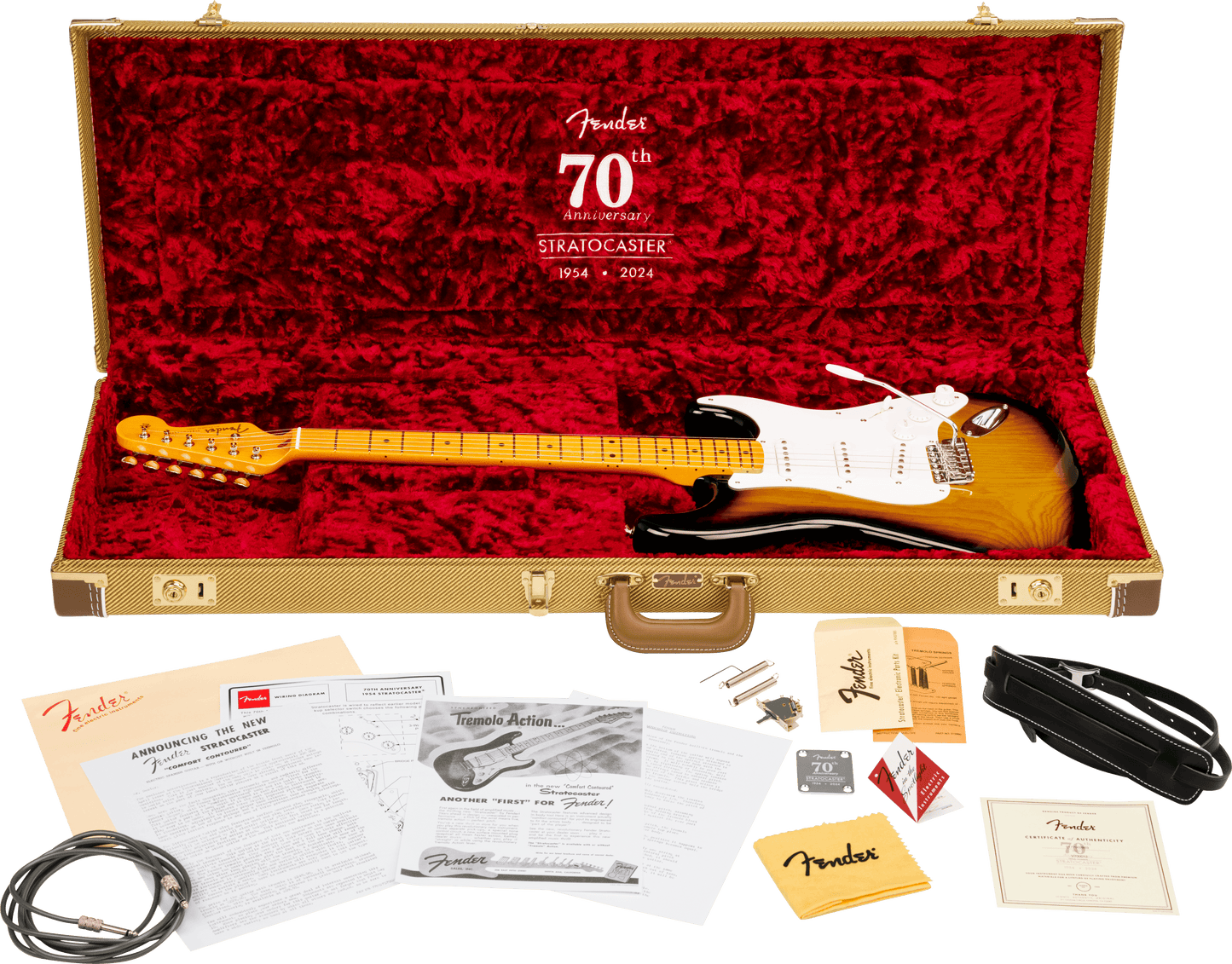 Fender 70th Anniversary American Vintage II 1954 Stratocaster - 2-Colour Sunburst