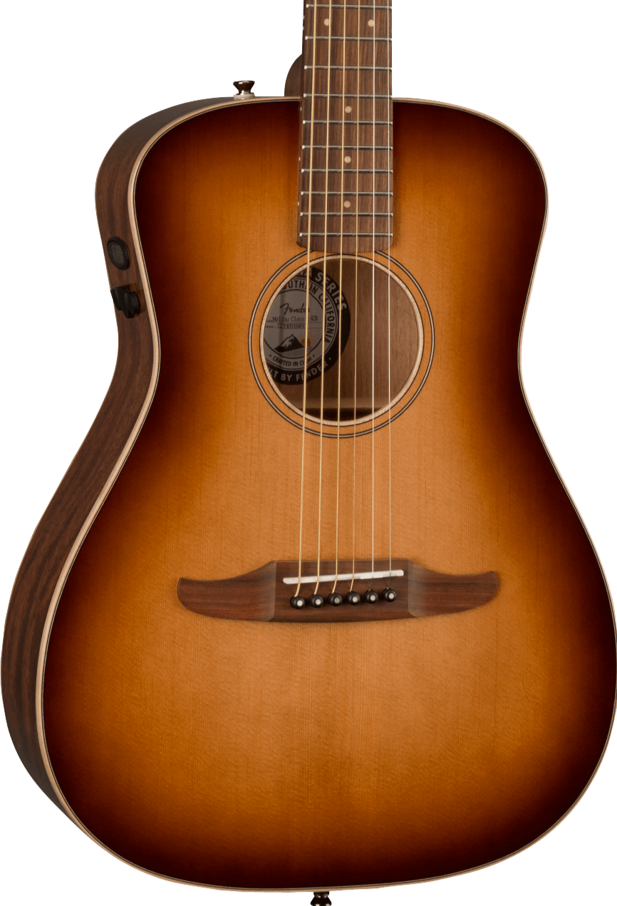 Fender Malibu Classic Acoustic Guitar - Aged Cognac Burst