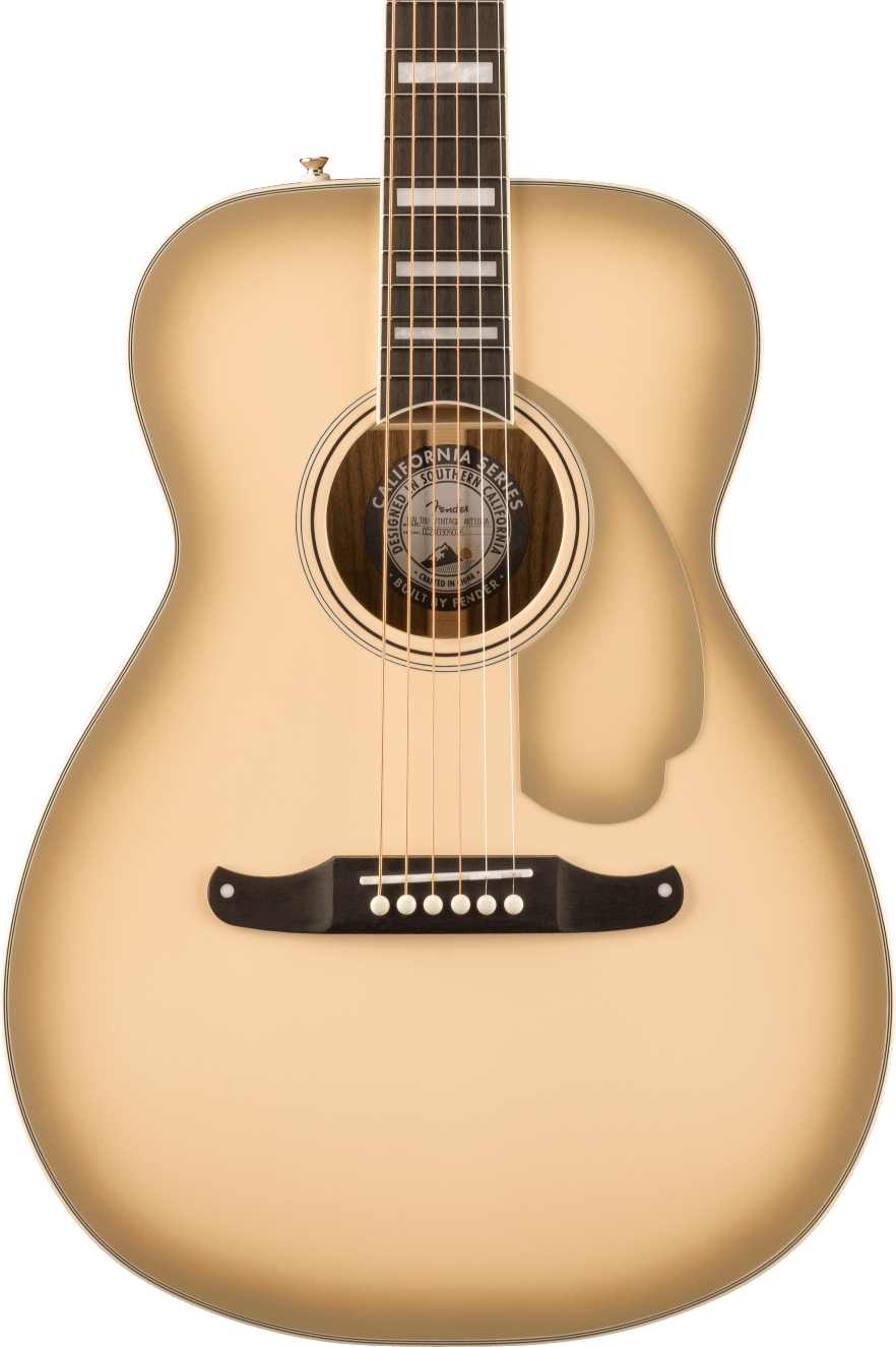 Fender Limited Edition California Vintage Malibu Acoustic Guitar - Antigua