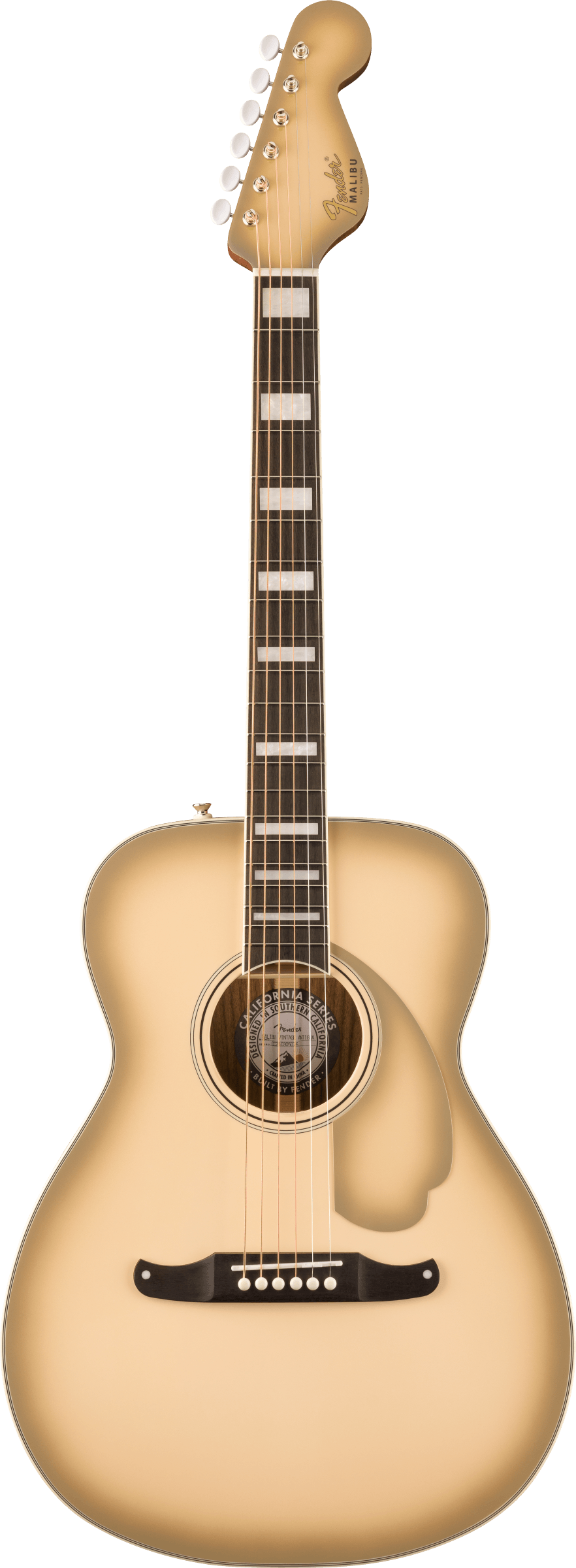 Fender Limited Edition California Vintage Malibu Acoustic Guitar - Antigua