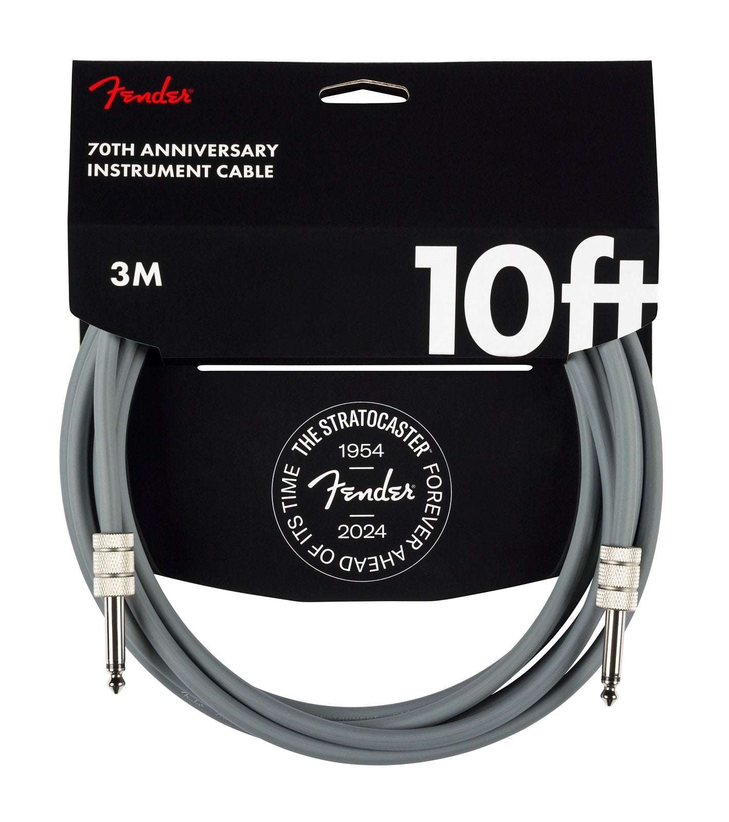 Fender 10ft 70th Anniversary Instrument Cable - Grey