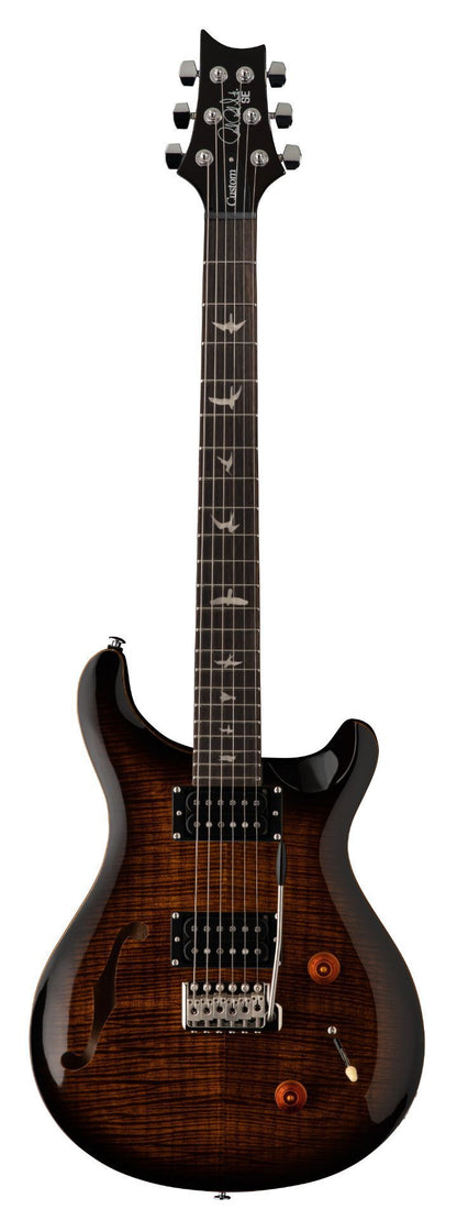 PRS SE Custom 22 Semi-Hollow - Black Gold Burst w/ Gigbag