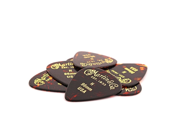 Martin Celluloid Faux Tortoise 12 Pack Picks