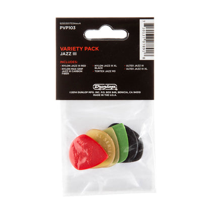 Dunlop Jazz III Variety Pick - 12 Pack