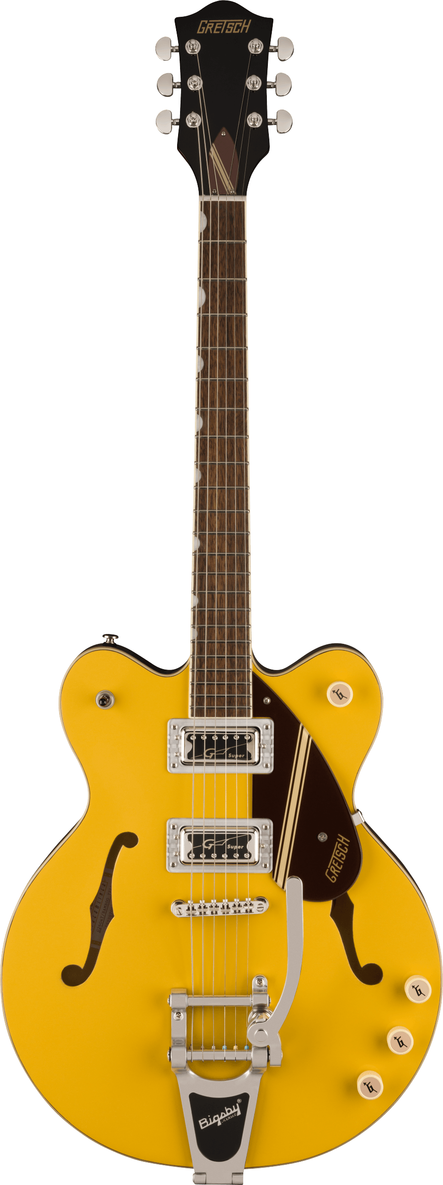 Gretsch G2604T Streamliner Rally II Center-Block w/ Bigsby - Two-Tone Bamboo Yellow