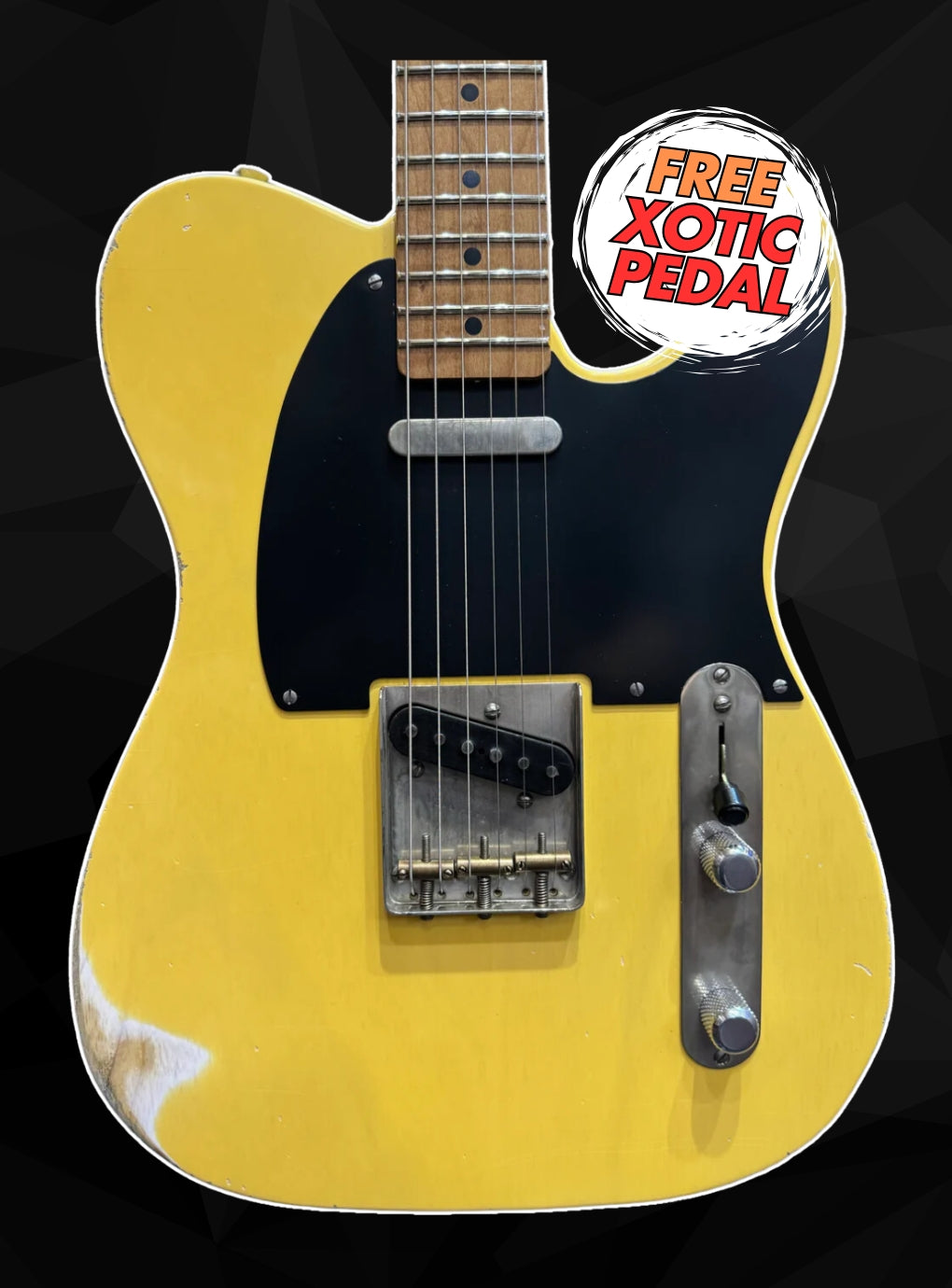 Xotic California Classic XTC-1 - Butterscotch - Heavy Aged MN #3264