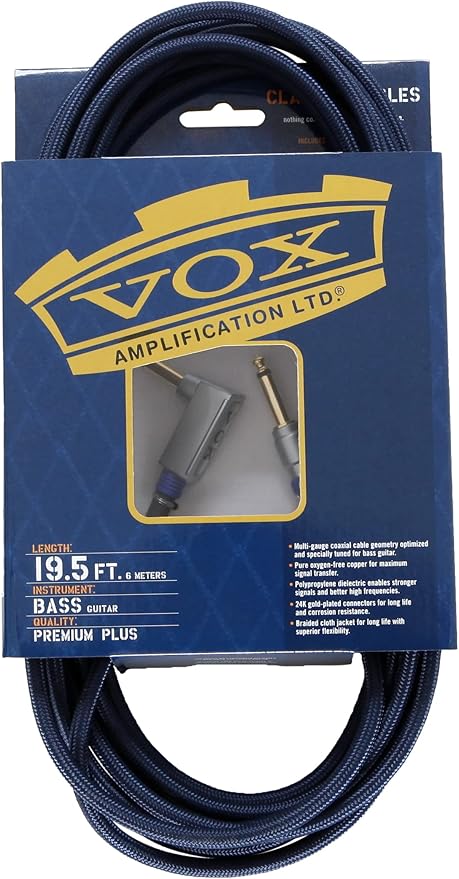 Vox Professional Bass Guitar 19.5ft Cable