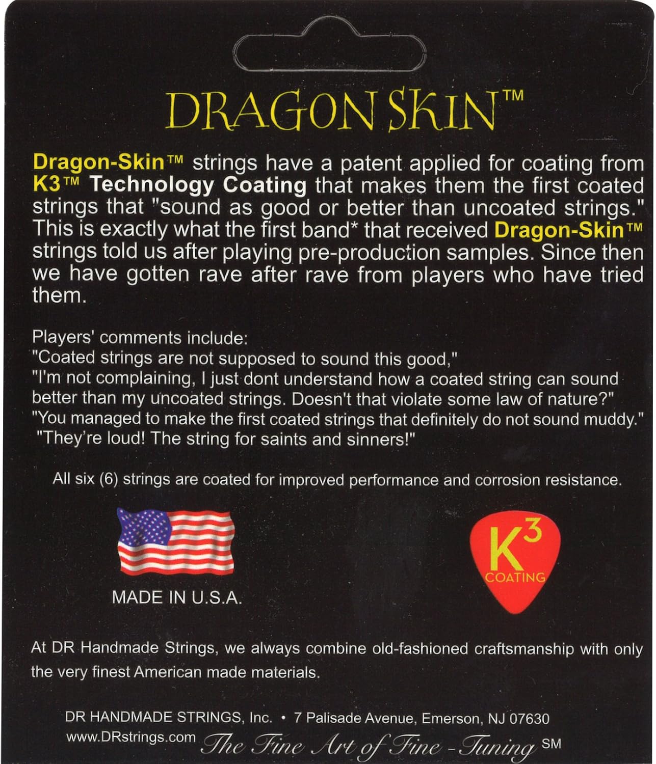 DR DSE-10 Dragon Skin 10-46 Coated Electric Strings