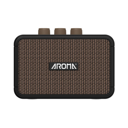 Aroma AG04BK 5W Electric Guitar Rechargeable Portable Amplifier - Black