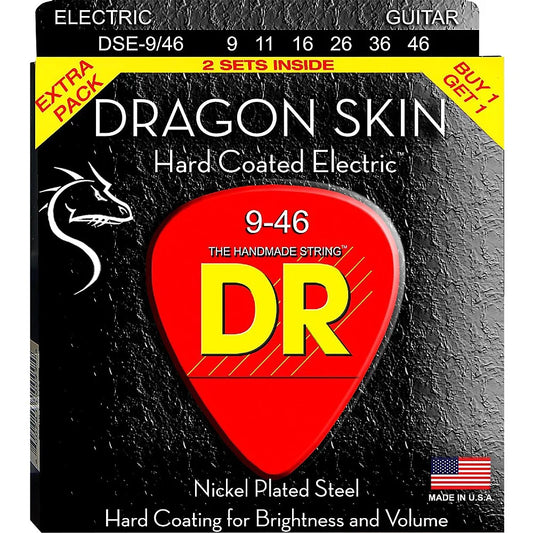 DR DSE-2/9 Dragon Skin 9-46 Coated Electric Strings 2-Pack