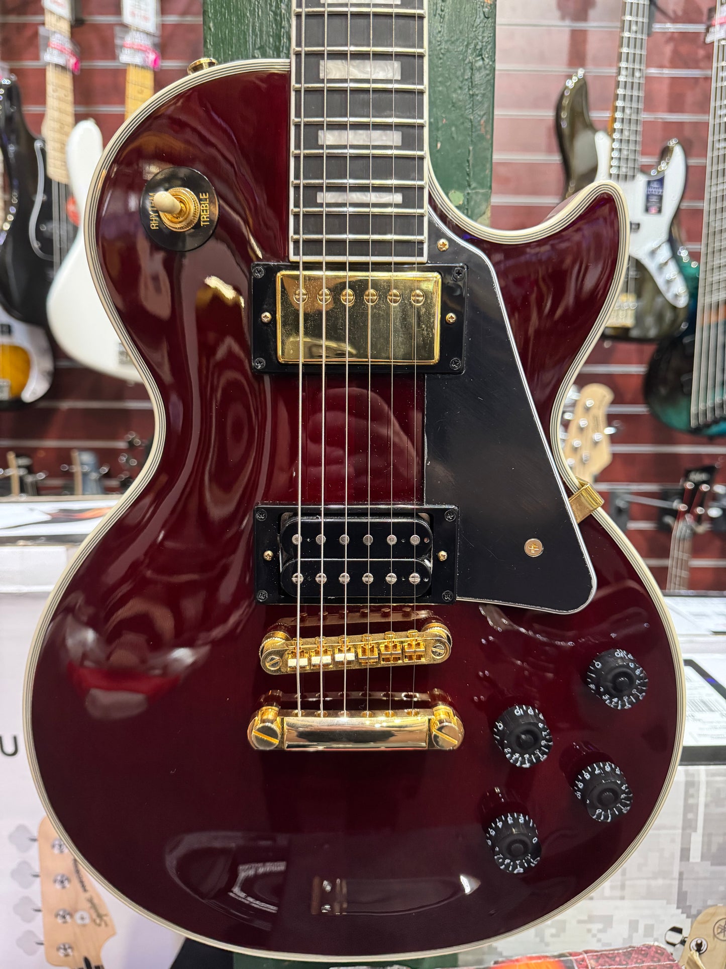 Epiphone Jerry Cantrell 'Wino' Les Paul Custom Dark Wine Red - Pre-Loved