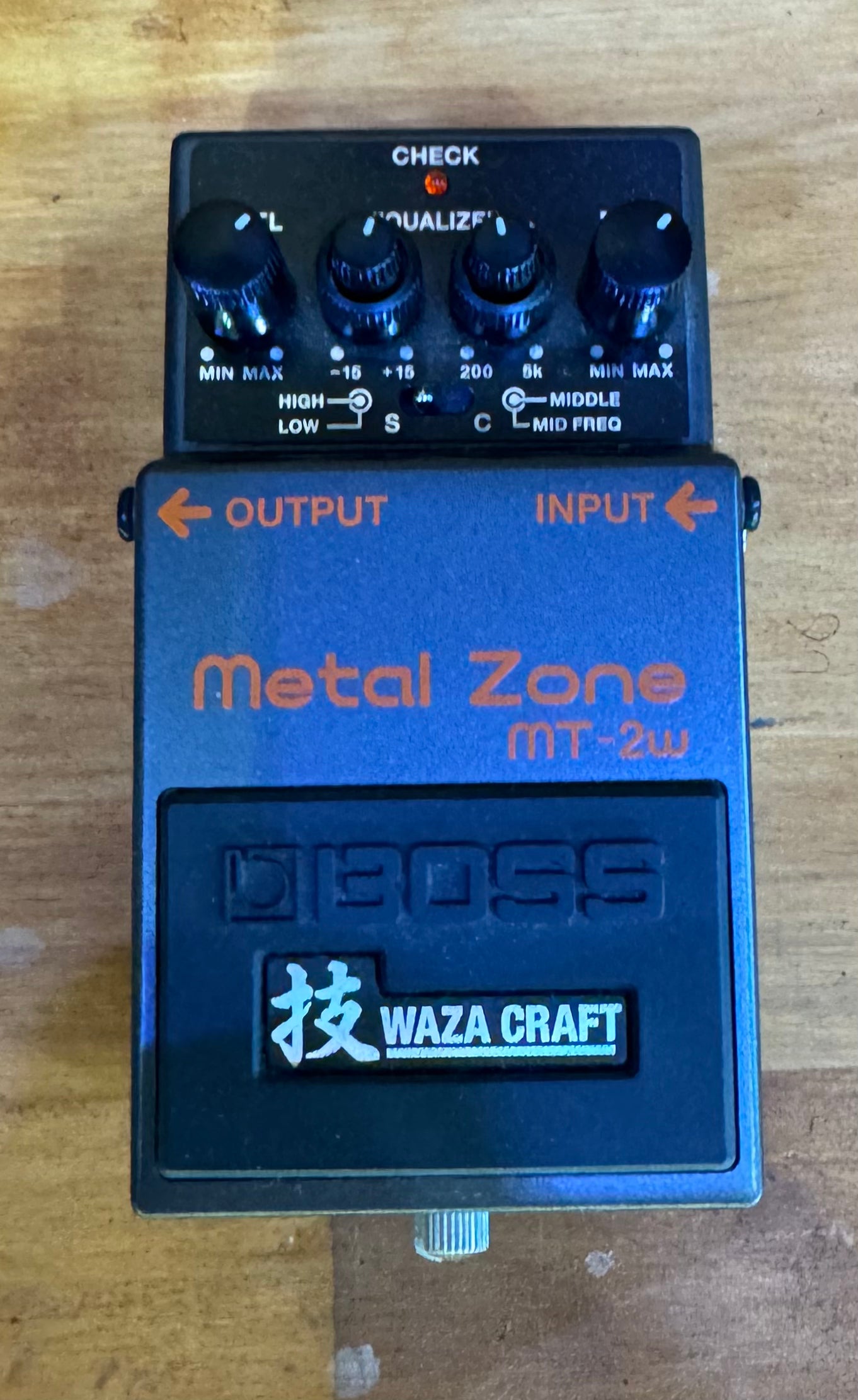 Boss MT2W Metal Zone Distortion Pedal - Waza Craft - Pre-Loved