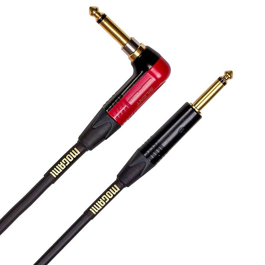 Mogami 25ft Gold Cable Right Angle - Straight