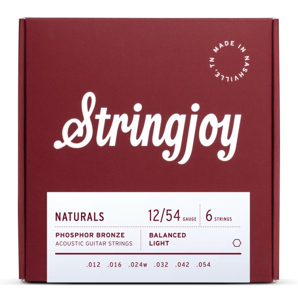 Stringjoy 12-54 Naturals Light Phosphor Bronze Strings