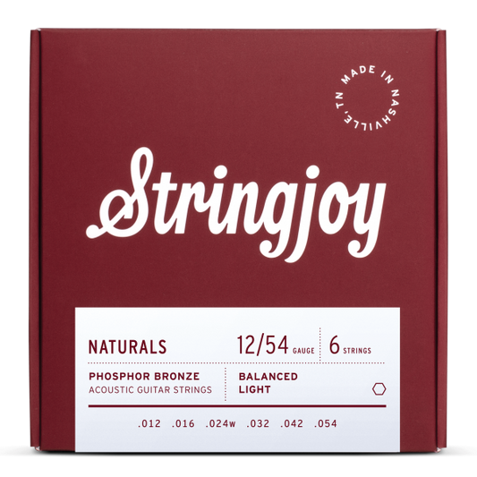 Stringjoy 12-54 Naturals Light Phosphor Bronze Strings