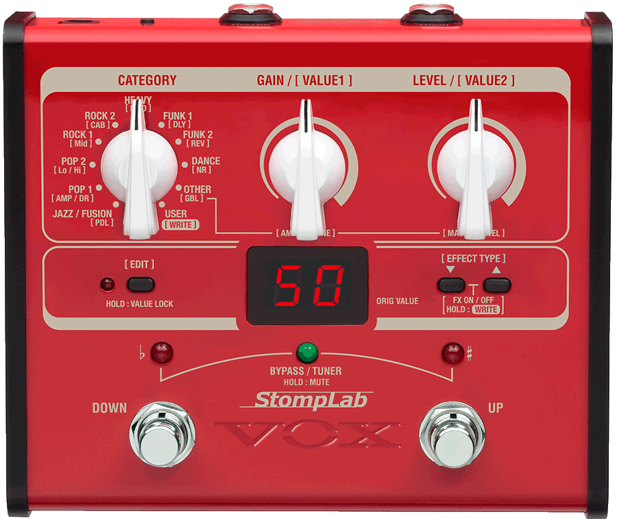 Vox Stomplab 1B - Modelling Effects Pedal for Bass