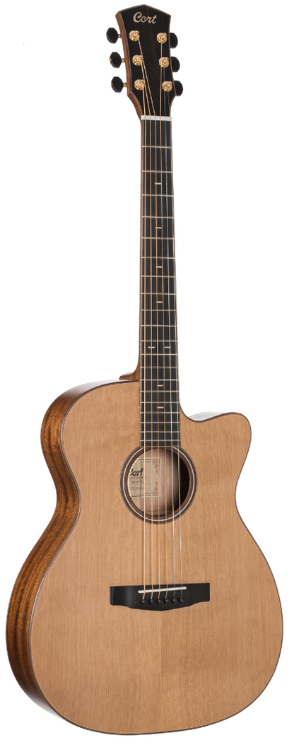 Cort Flow-OC Acoustic Guitar - Natural Satin with Case