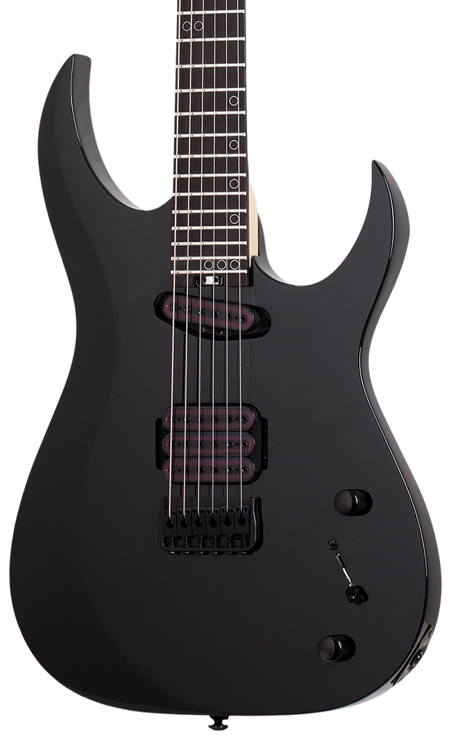 Schecter Sunset-6 Triad Electric Guitar - Gloss Black