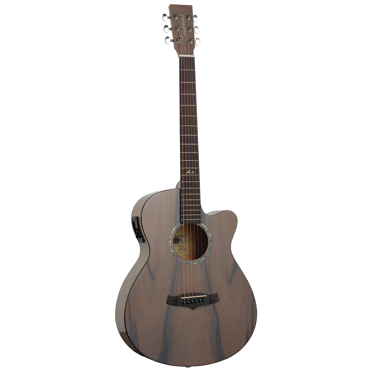 Tanglewood TA4-CEGY Azure Series SuperFolk Pacific Walnut - Harbour Grey Gloss