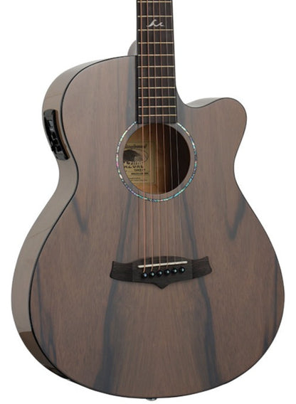 Tanglewood TA4-CEGY Azure Series SuperFolk Pacific Walnut - Harbour Grey Gloss