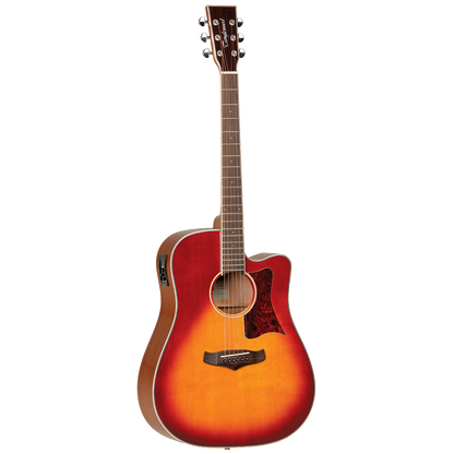 Tanglewood TW5SB Winterleaf Dreadnought Cutaway - Solid Top - Sunburst