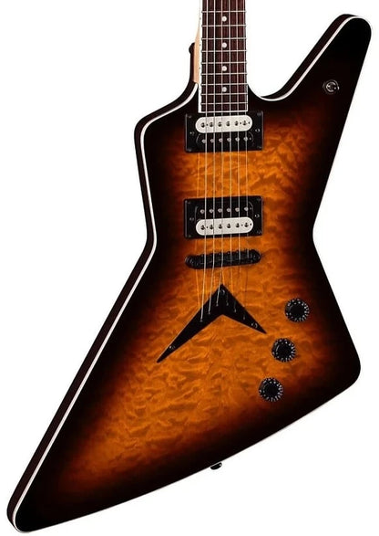 Dean ZX Quilted Maple Electric Guitar - Trans Brazillia