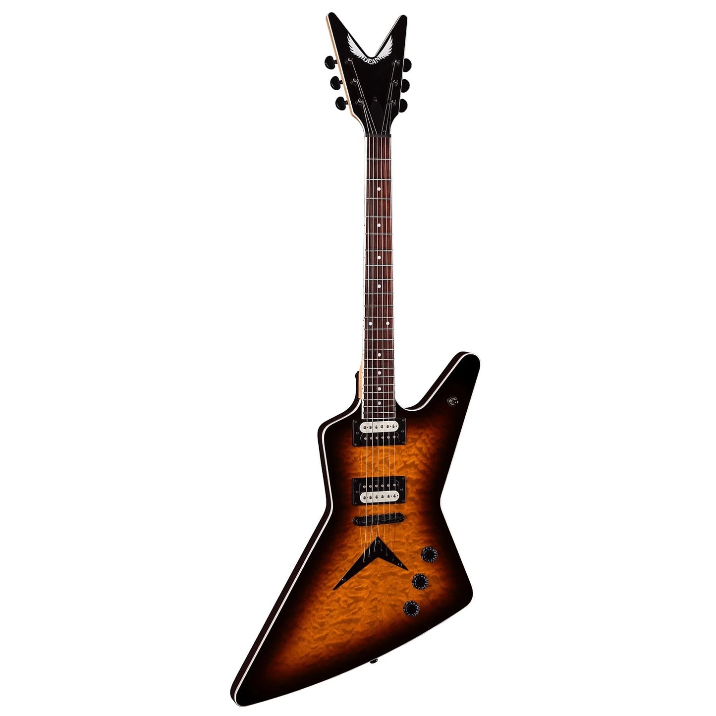 Dean ZX Quilted Maple Electric Guitar - Trans Brazillia