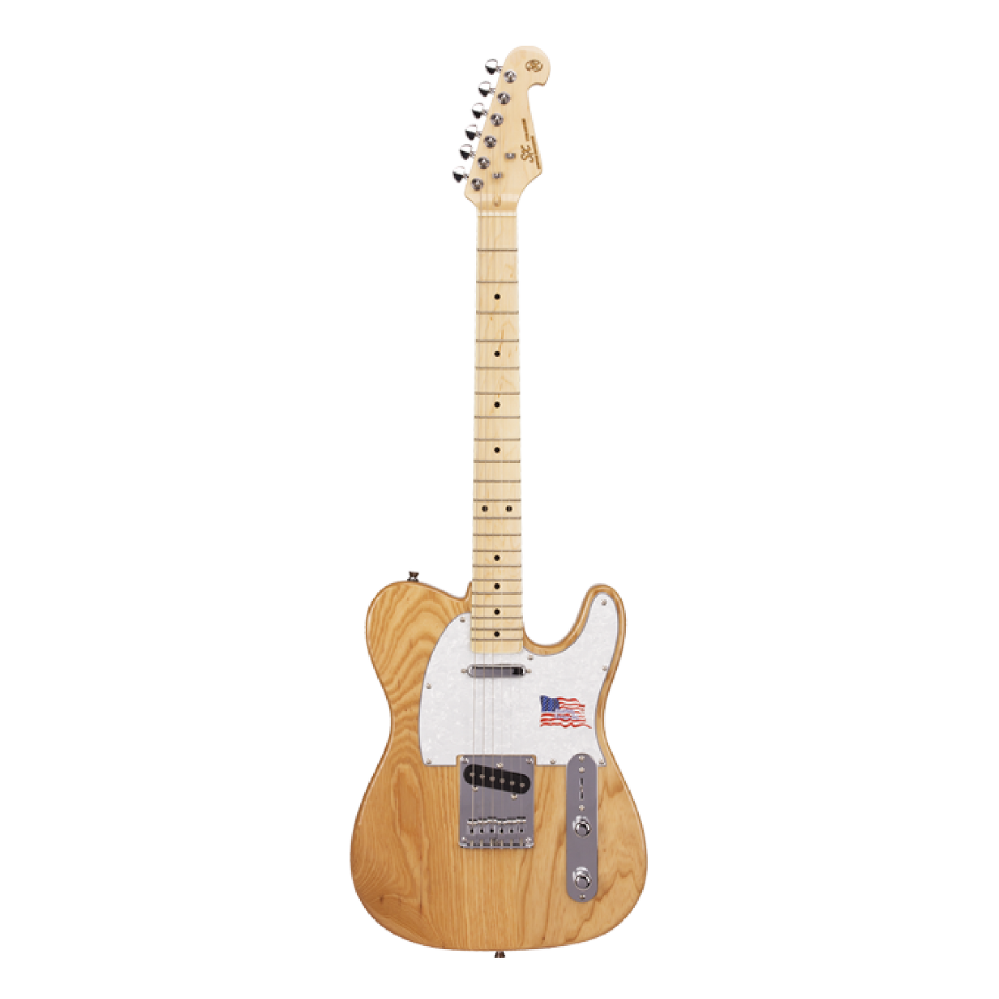 SX Ash Series Thinline Electric Guitar - Natural Ash