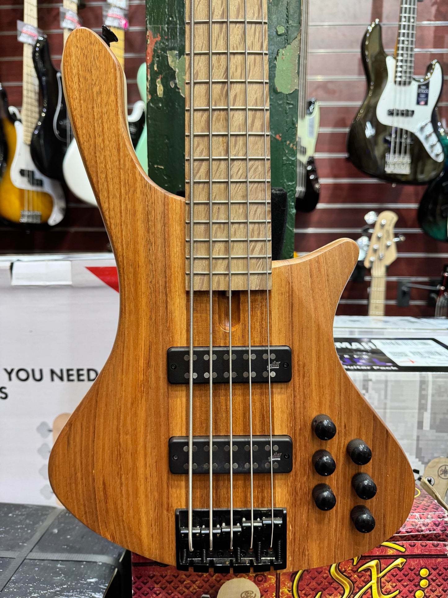 Cole Clark Long Lady LLB5-RD 5-String Bass - Blackwood