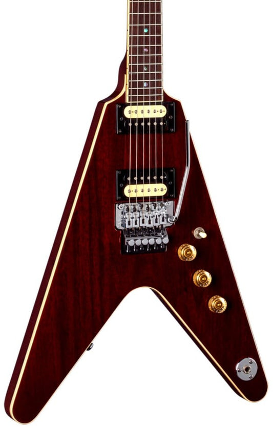 Dean V79 Floyd Electric Guitar - Trans Cherry