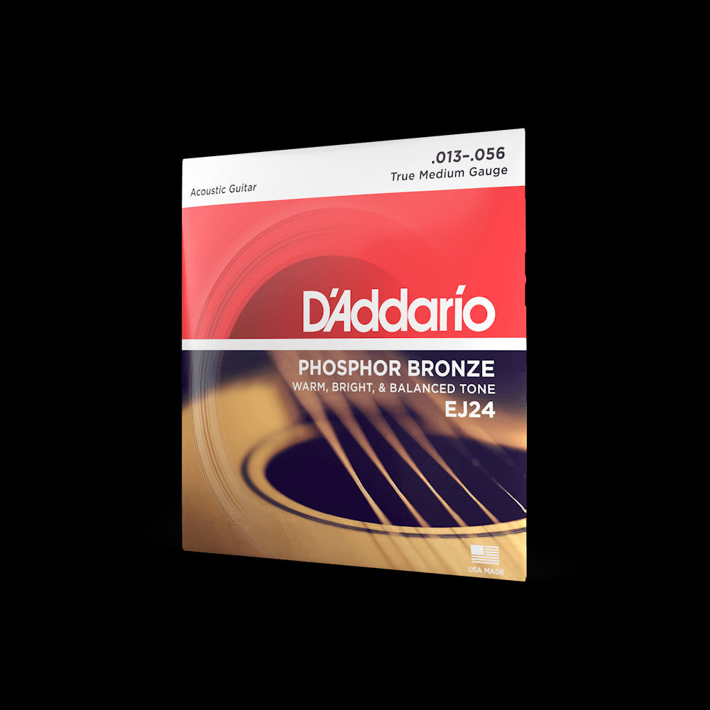 D'Addario Acoustic Phosphor Bronze EJ24 'True Medium' - 13-56 Balanced