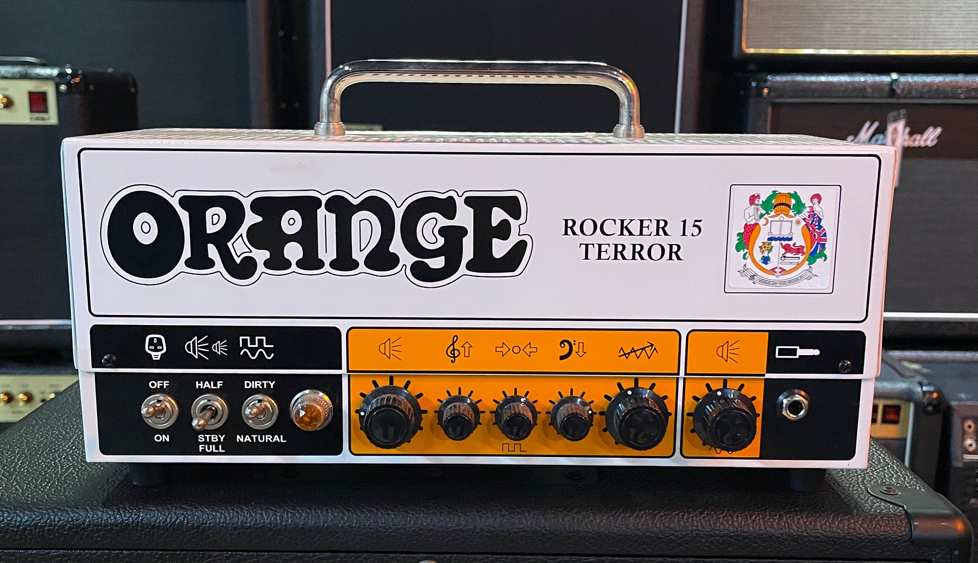 Orange store rocker head