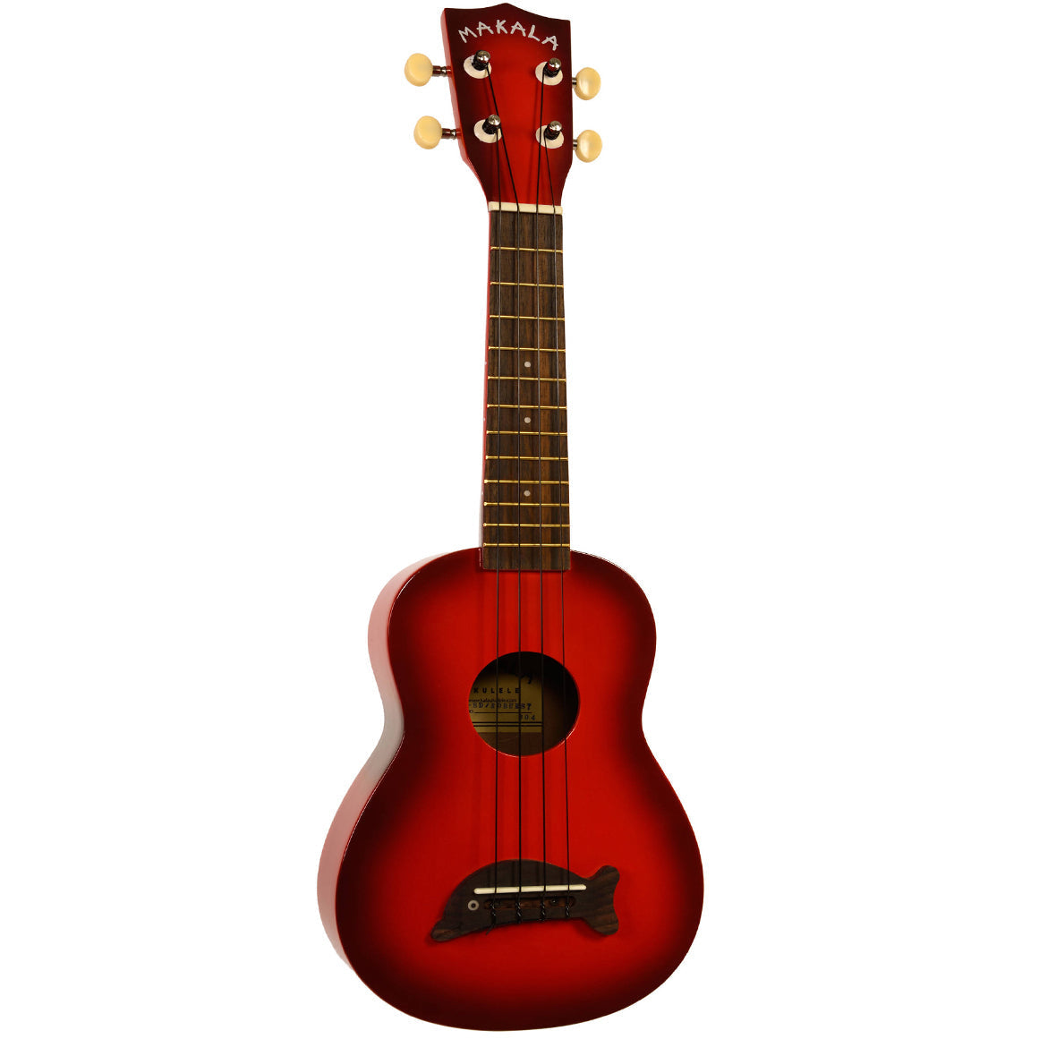 Makala Dolphin Soprano Ukulele - Redburst