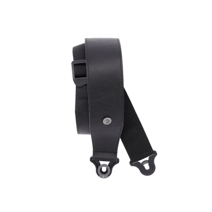 D'Addario Auto Lock Comfort Leather Strap - Black