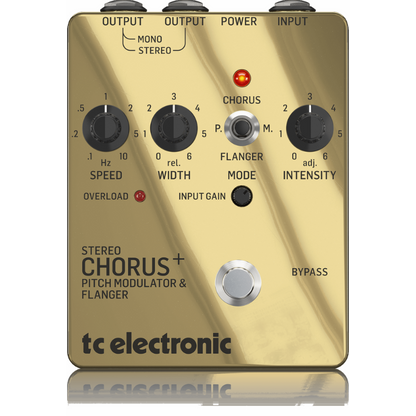 TC Electronic SCF Gold Special Edition Chorus + Flanger Pedal