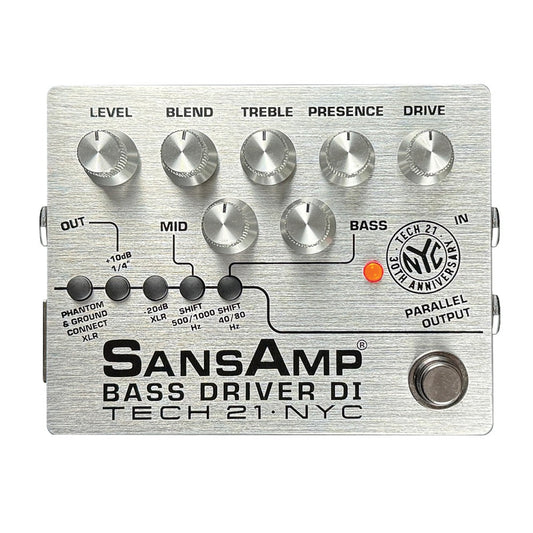 Tech 21 SansAmp Bass Driver 30th Anniversary Ltd Ed Preamp & DI