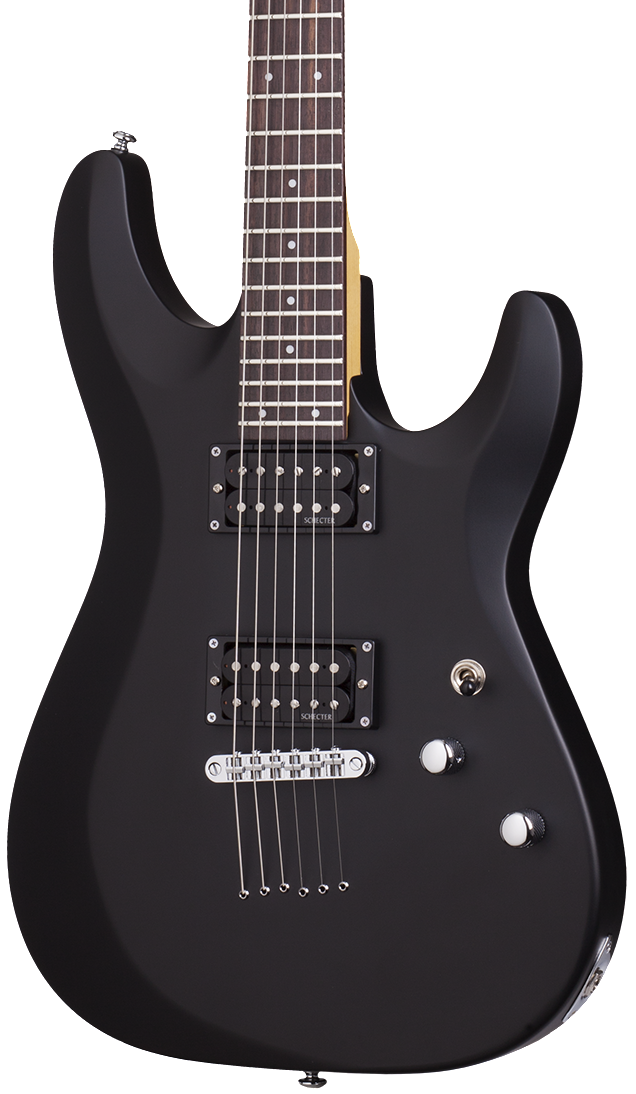 Schecter C-6 Deluxe - Satin Black - Electric | Guitar Bros