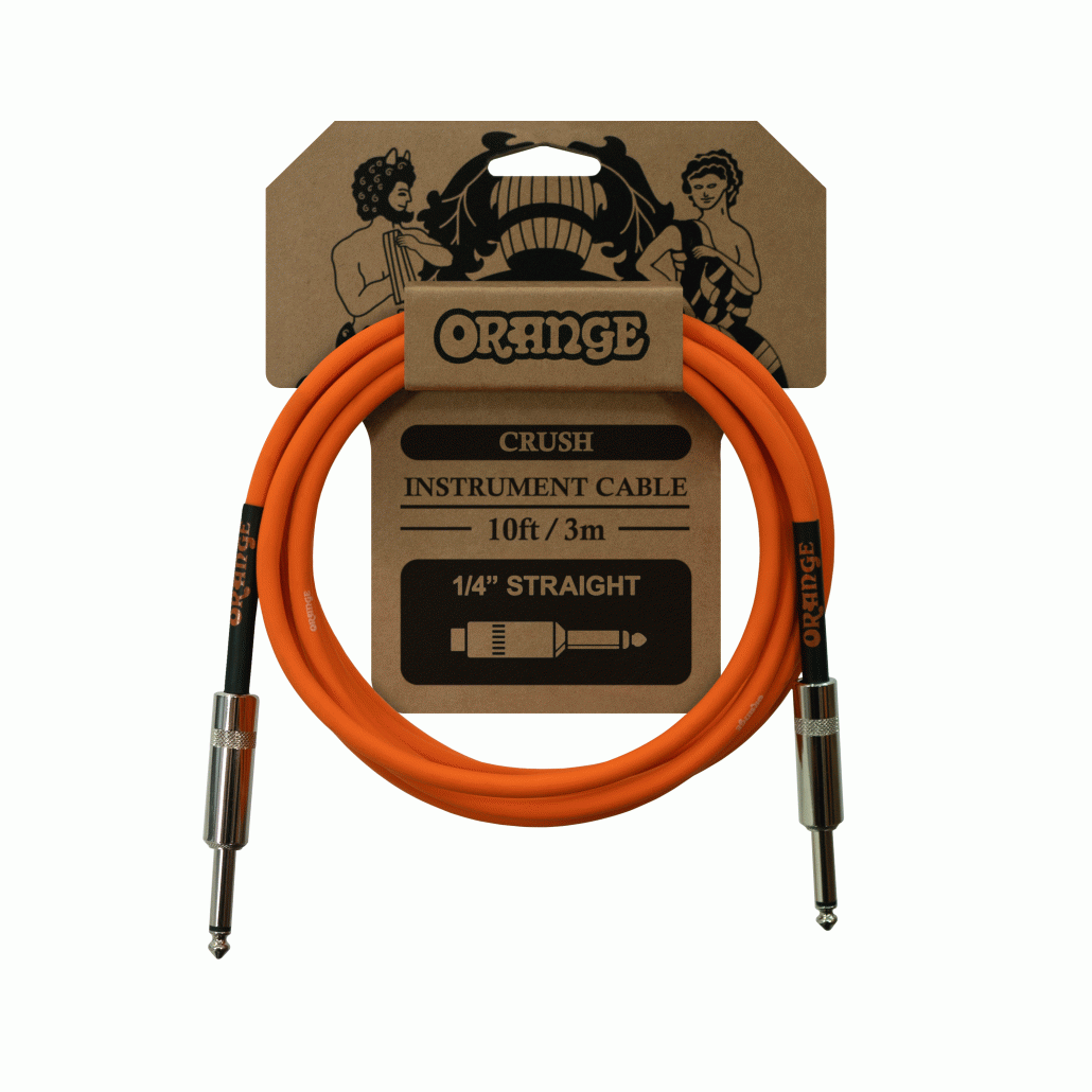 Orange Crush 10ft Instrument Cable - Straight