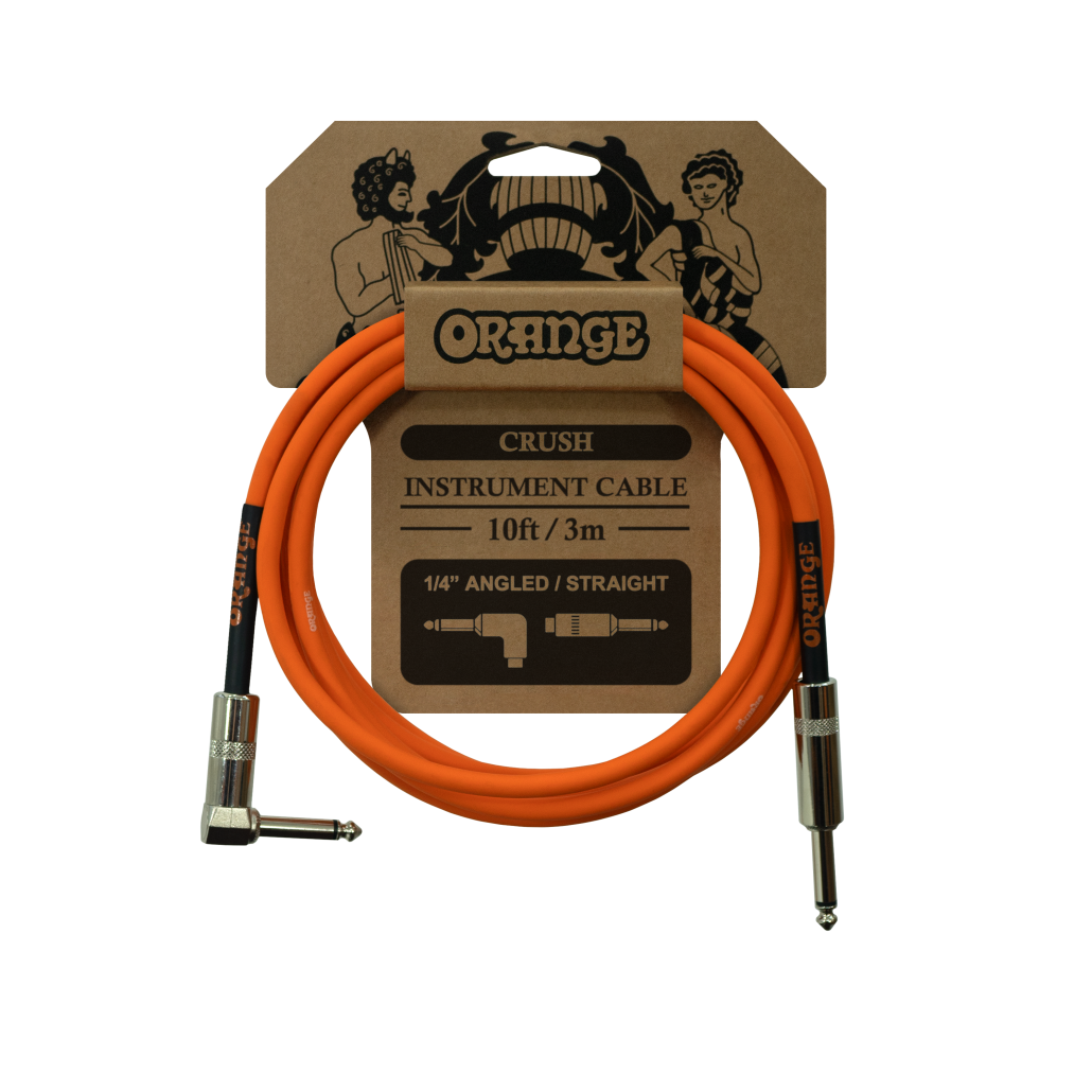 Orange Crush 10ft Instrument Cable - Angled