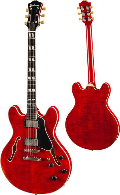 EASTMAN T59/V SEMI-HOLLOW ELECTRIC - ANTIQUE VARNISH RED