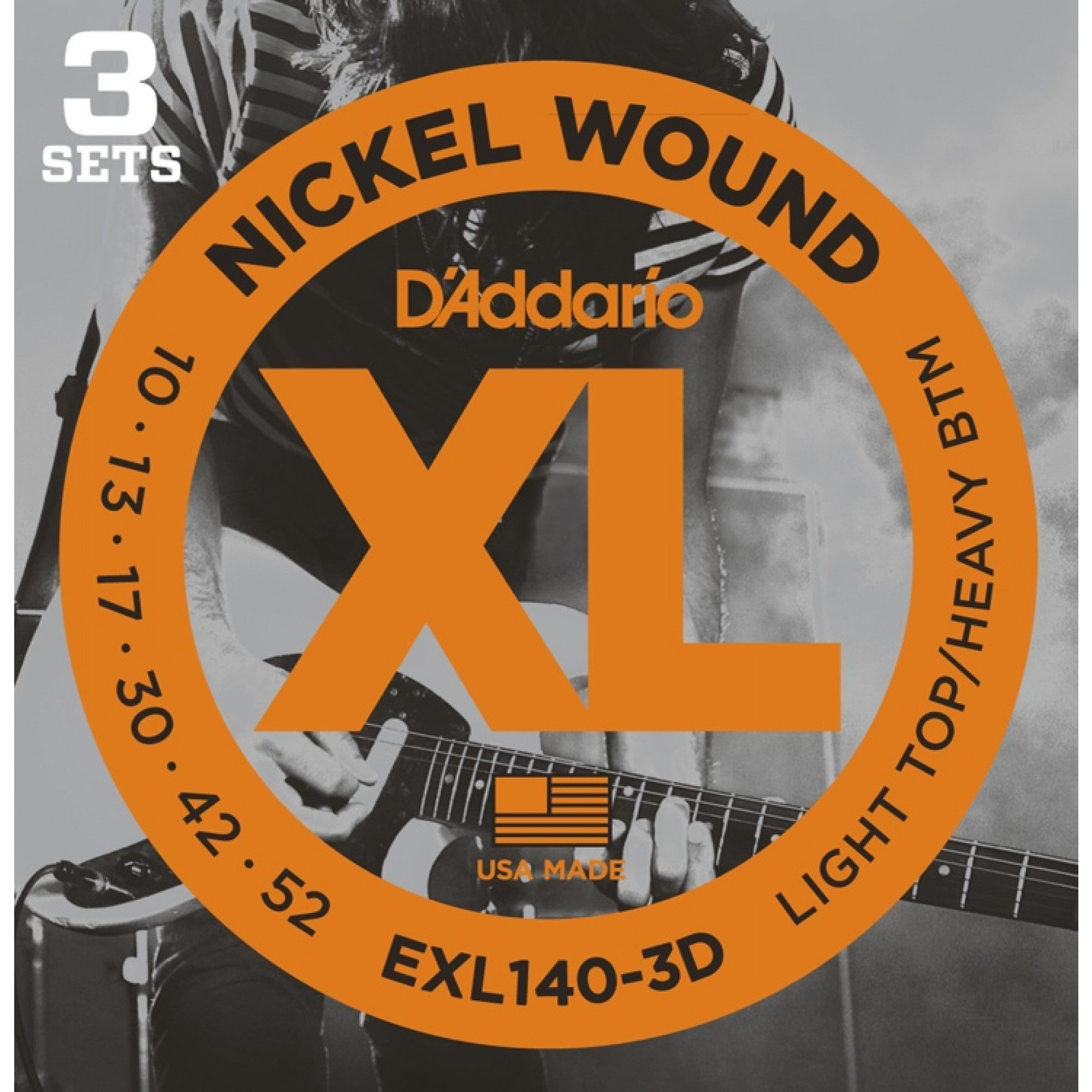 D Addario Electric EXL140 3 Pack Nickel Wound 10 52 Guitar