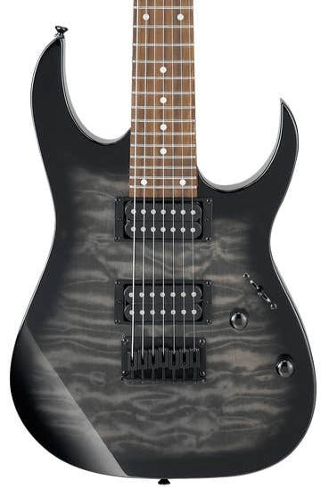 Ibanez RG7221QA - 7-String -Transparent Black Burst