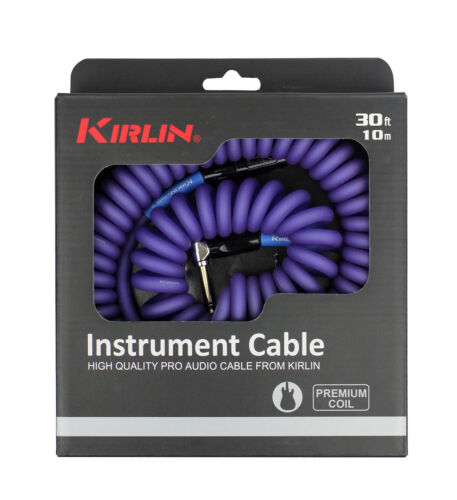 Kirlin 30ft Premium Coil Cable - Purple